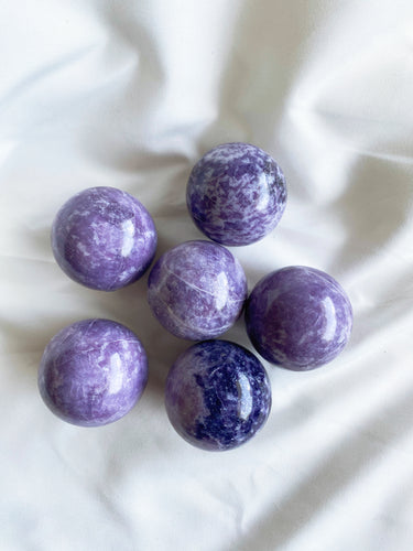 Lepidolite spheres